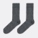 Male woolen socks, dark gray melange color, size 27-29