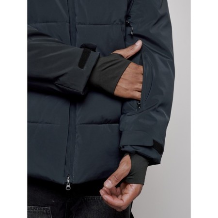 Winter ski ski ski male, size 56, dark blue color-10
