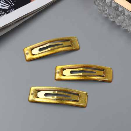 Invisible hair "Hadley" (set of 3 pcs) straight, 5 cm, brown