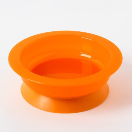 Children's bowl on the suction cup, deep, 470 ml, from 5 months., Mix color, 400 ml, 17.5x17.5x4.3-4