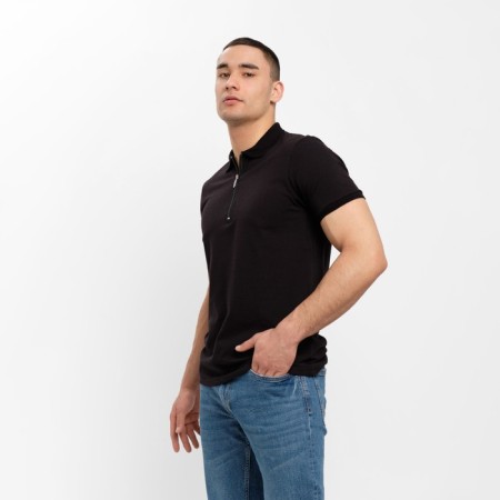 T-shirt (Polo) Male Minaku Regular Fit: Black Color, Rr. 46-1