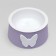 Universal bowl for animals 2 in 1 "butterfly" plastic, 14 x 8 cm, purple