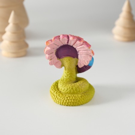 Souvenir Polystone "Snake-Indian with Marakas" 4.6x6 cm-5