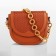 A chain for a bag, with carbines, wooden, d = 2.5/3 cm, 60 cm, brown/gold color