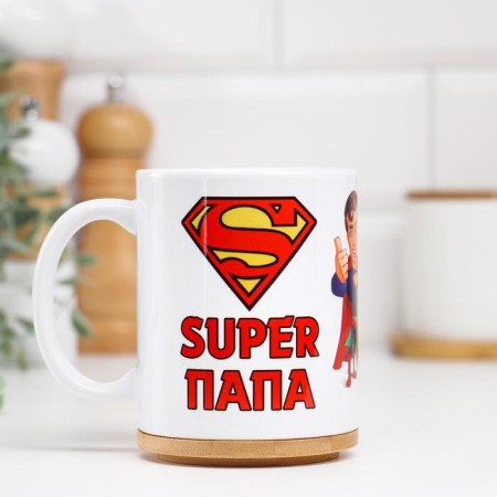 Super Dad Sublimation Mug, with application