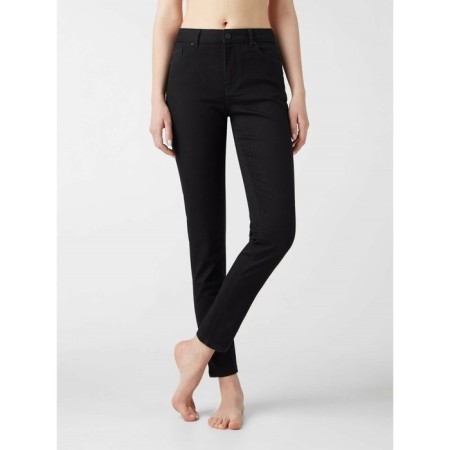 Women's jeans with a high landing CONTE ELEGANT MOM SLIM, size M, DEEP BLACK color-2