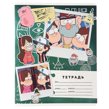 Notebook in a line of 18 sheets, 5 types of mix, cover coated cardboard, gravity farz-10