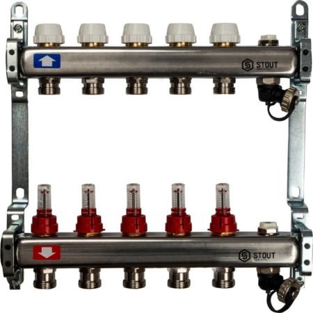 Collector Group Stout SMS-0927-000005, with consumables, valve, 5 outputs, stainless steel. steel