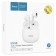 Hoco ES56 wireless headphones, inserts, TWS, BT 5.1, 30/320 mAh, white