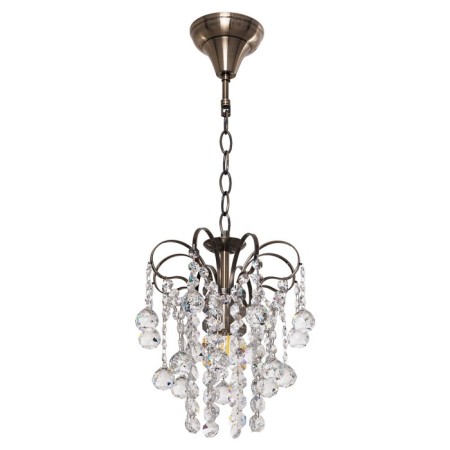 Crystal Crystal "Zlata", 1 lamp 40W E27, base antique bronze 20x20x60 cm