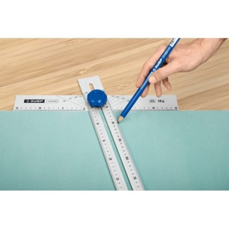 T-angle aluminum bison 34389, professional, with a mobile guide-2