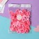 Hair elastic band "Mahrushka" (set 72 pcs) 1.5 cm, pink shades