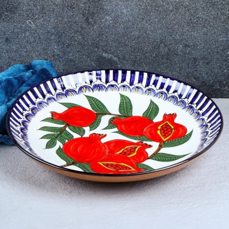 Round Light "Grenat", 31 cm, blue border-8