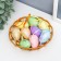Easter decor "Egg with tape" set of 9 pcs an egg 4.5x3 cm, mix 3.7x14.5x14.5 cm