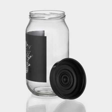 Glass Bank for bulk products "Kitchen", 1 liter-1