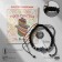 Bracelet-reinforcing “Hams Happiness” Crystalics, Black and Black Silver, D = 8 cm