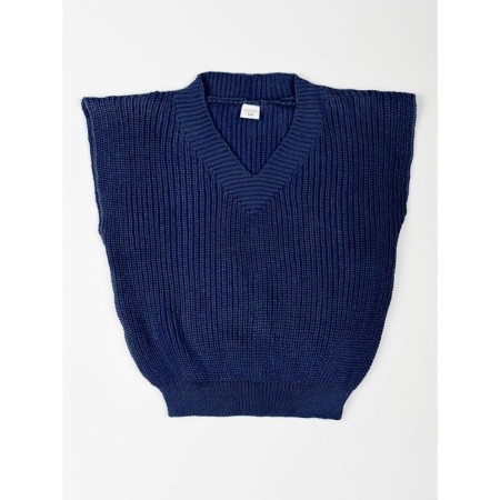 Жилет для девочки Amarobaby Knit, рост 128 см, цвет синий-14