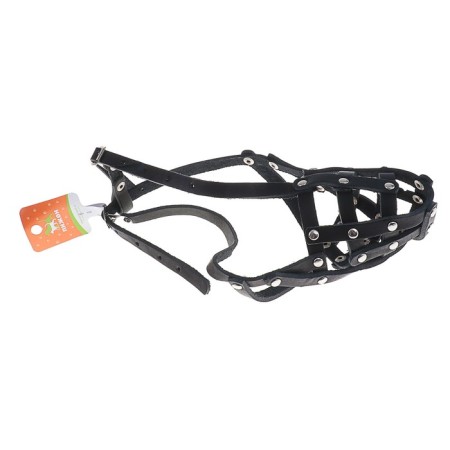 A muzzle leather mesh with jumper No. 2, Doberman, (length on the nose is 9.5 cm, muzzle 28cm), 161347-3