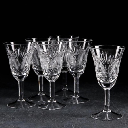 A set of crystal glasses for the wine "Mill and Leaves", 200 ml, 6 pcs