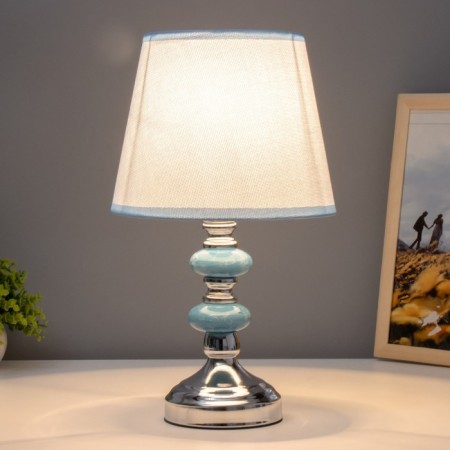 Table lamp "turquoise" 1x40W E27 220V Blue 21x21x39 cm Risalux-1