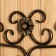Kaminnaya set KN-6-5 wall, forged, bronze color, 3 objects: poker, scoop, panicle