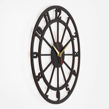 Wall clock, series: interior, "numbers", smooth move, D-40 cm, mod. 12001-2