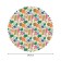 The tablecloth “Tropical abstraction”, round, Saten, d = 150 cm