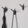 Furniture hook Cappio yak, two -rod, black color, 3 pcs.