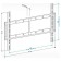 Holder bracket for LCD-F6607 Black 42-65 max. 60kg wall-mounted fixed