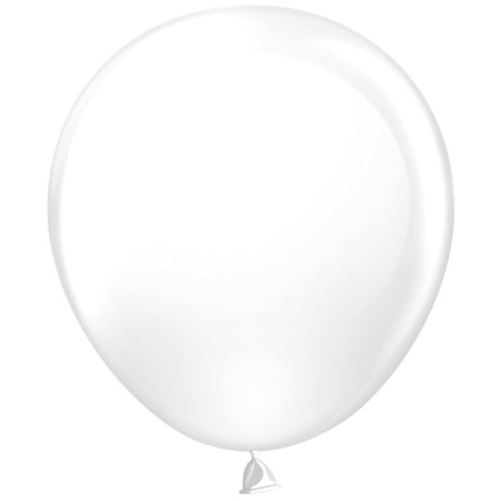 Latex ball 18 ", set 25 pcs., White color