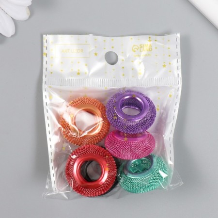 Busina for creativity Metal "Ring of Wire" Metallic Mix 2.8x2.8x1.2 cm-2