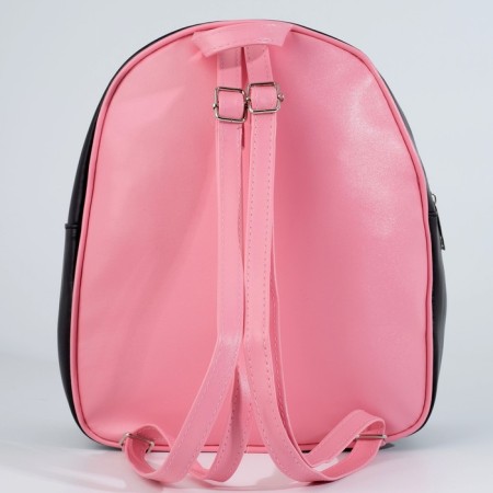 Baby backpack for girls Artificial leather, meow, cat, holography, 27x23 x 10 cm-3