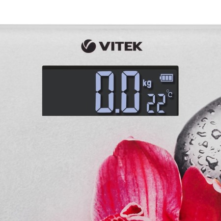 Floor Libra Vitek VT-8084 MC, electronic, up to 180 kg, glass, gray-2