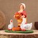 Kovrov toy "Baryshnya feeds geese", ceramics