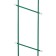 Shpalera, 140 × 23 × 1 cm, metal, green, "staircase", mix