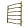Water towel Domoterm "Laura", P6, 6 crossbars, 500 x 600 mm, bronze