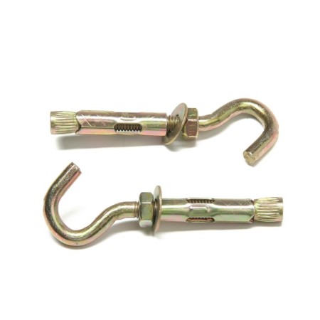 Anchor bolt of scrap, with a hook, galvanized, 8x40 mm, 100 pcs-6