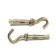 Anchor bolt of scrap, with a hook, galvanized, 8x40 mm, 100 pcs