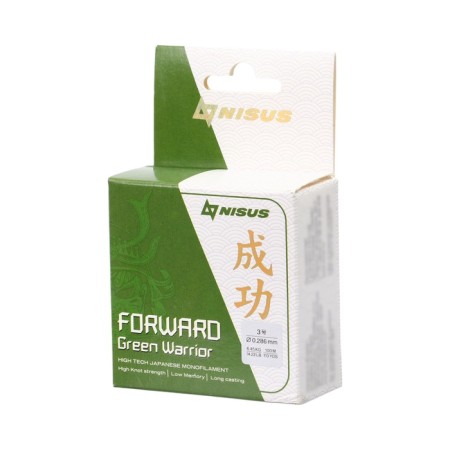 Nisus Forward Warrior fishing line, diameter 0.286 mm, test 6.45 kg, 100 m, green-1