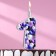 Candle for the cake "Bubbles", the number "1", 10 cm, silver