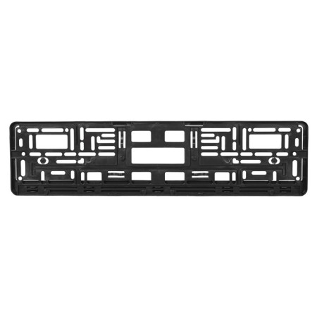The frame under the license plate Airline, without inscription, with the lower locking bar, black-3