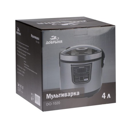 Multicar "Dobrynya" DO-1020, 1000 W, 4 l, 11 programs, anti-stick coating, gray-9