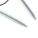 Knitting needles are circular, aluminum, gray 60 cm/2 mm