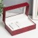 Casket Plastic for clock 2 compartments and jewelry "Red Python" 7x10.5x17.5 cm