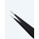 Pinzet for eyelash extensions, straight, 12 (± 1) cm, black color