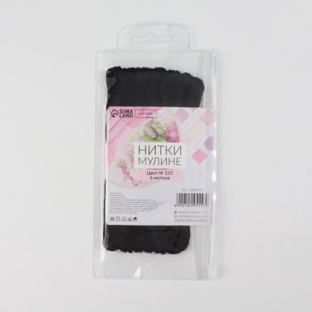 Muline threads 8 ± 1m No. 310 (nab 6 pcs price for nab) black au-3