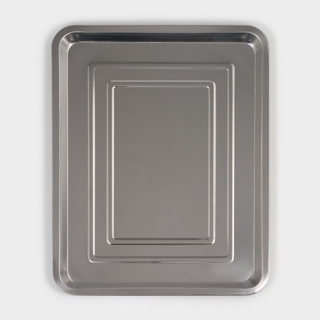 Stainless steel tray 45x35x2 cm-1