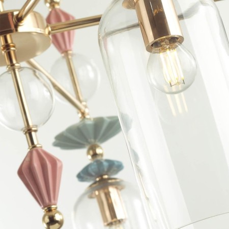 Bizet chandelier, 5x40W E14, color gold, IP20-2
