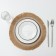 Serving napkin "Africa", d = 30 cm, white color