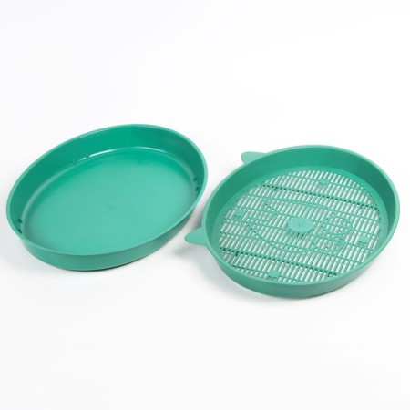 Toilet with a mesh "Kisa", 37 x 27 x 4 cm, green-1
